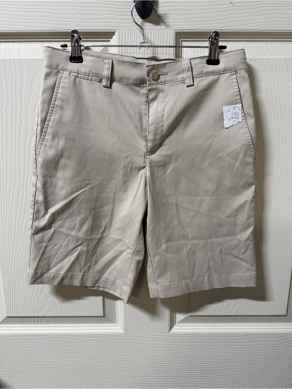 PGA Tour Khaki Flat-Front Performance Shorts